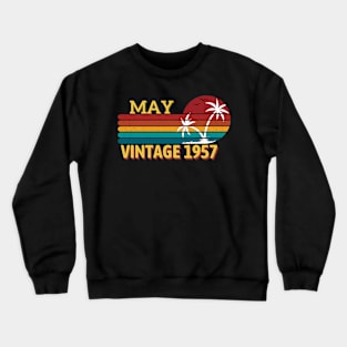 Vintage 1957 May birthday gift 66th Crewneck Sweatshirt